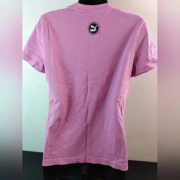 Purple Puma Quality Athletic Graphic Tee Shirt Sleeve Shirt Ladies Women's  Top - Picture 2 of 2